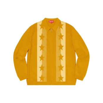 Supreme Stars Zip Up Sweater Polo
