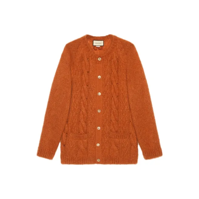 GUCCI Gg Cable knit Cardigan-0