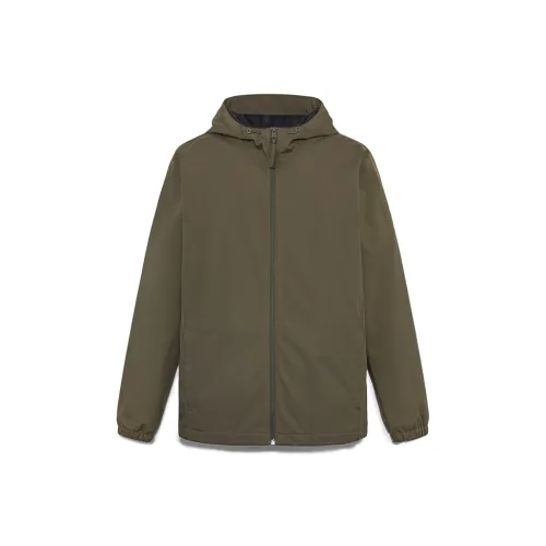 Timberland Urban Living/Travel/Commuting Waterproof And Windproof Windbreaker Jacket Men's Army Green