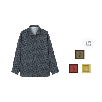 WULISHAONIAN Batwing Sleeve Stand Collar Zip Closure Shirt Spring Summer Sun Protection Unisex Reasonable Gray