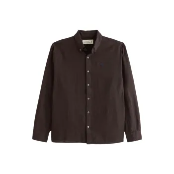 Abercrombie＆Fitch Shirt Men's Dark Brown
