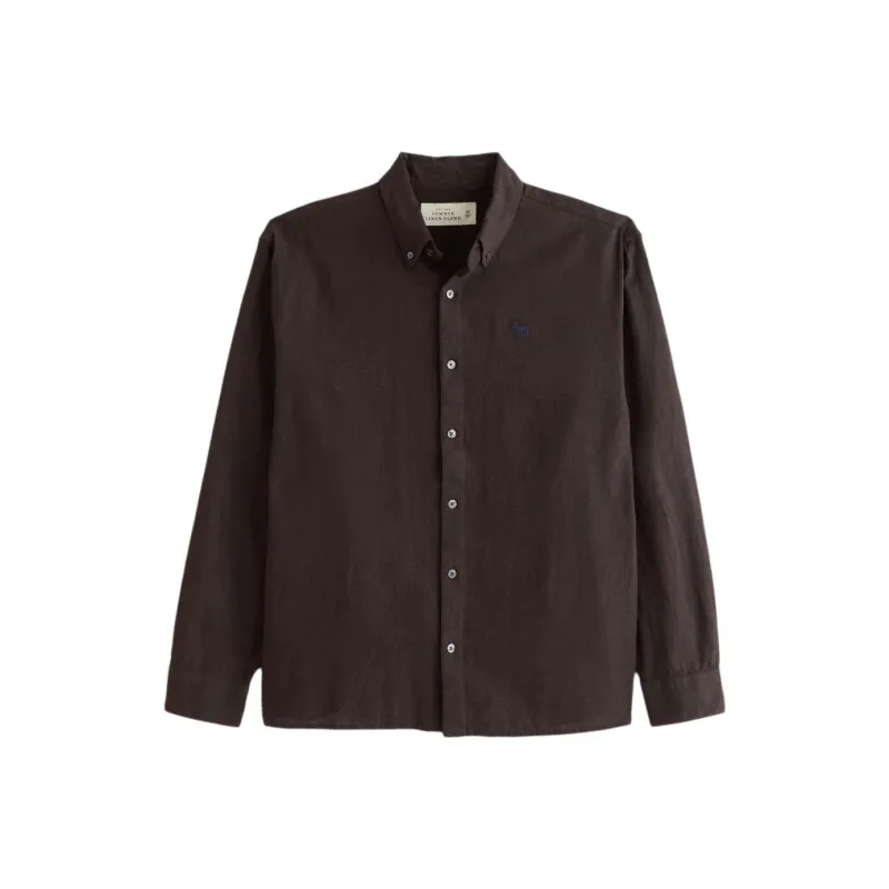 Abercrombie＆Fitch Shirt Men's Dark Brown-0