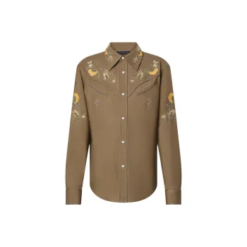LOUIS VUITTON FW24 Shirt Men's Umber