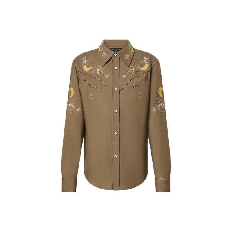 LOUIS VUITTON FW24 Shirt Men's Umber-0
