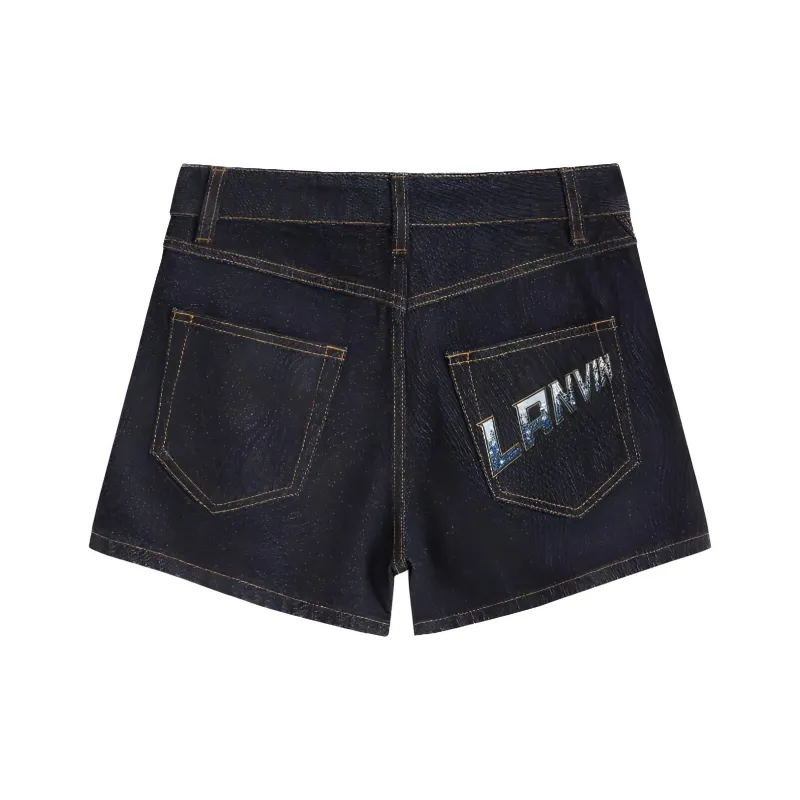 Lanvin Denim Shorts Women's Blue-1