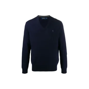 Polo Ralph Lauren V Neck Logo Embroidered Pullover