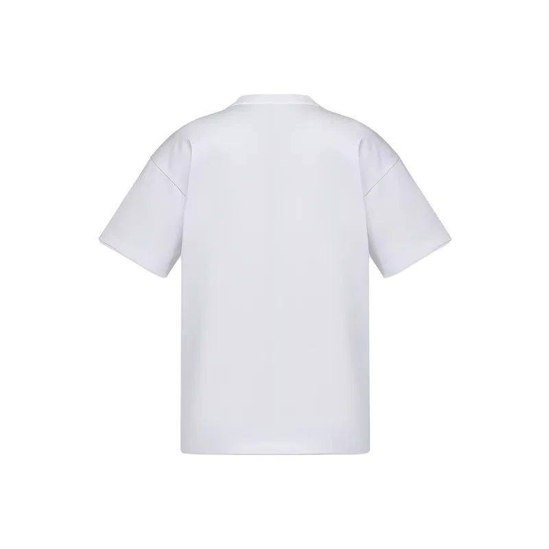 MCM SS23 Drop Shoulder Sleeve T Shirt Women's White-1
