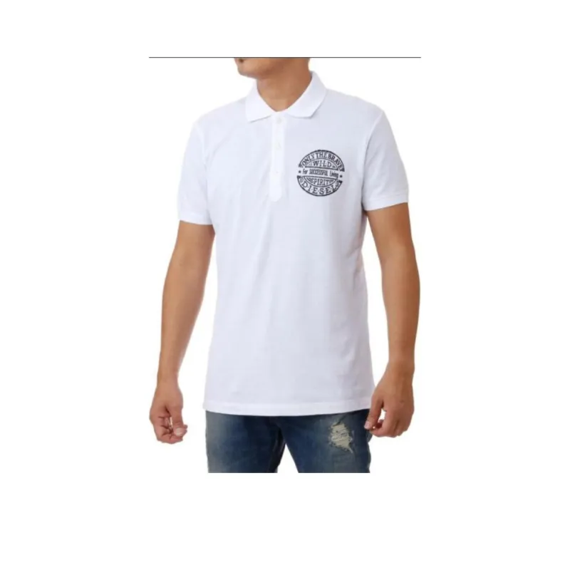 DIESEL Polo Shirts Men White-0