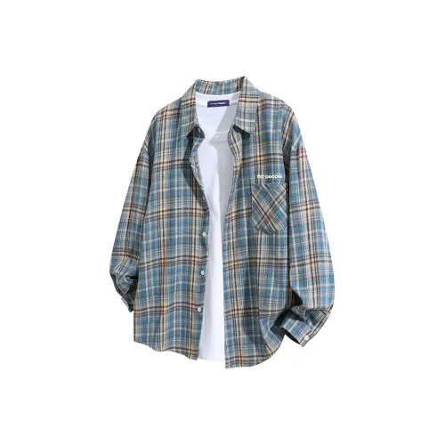 FAX FOR FMACM Shirt Unisex Blue Plaid