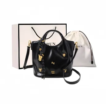 Bullrun PU One Shoulder Handbag Women's Black