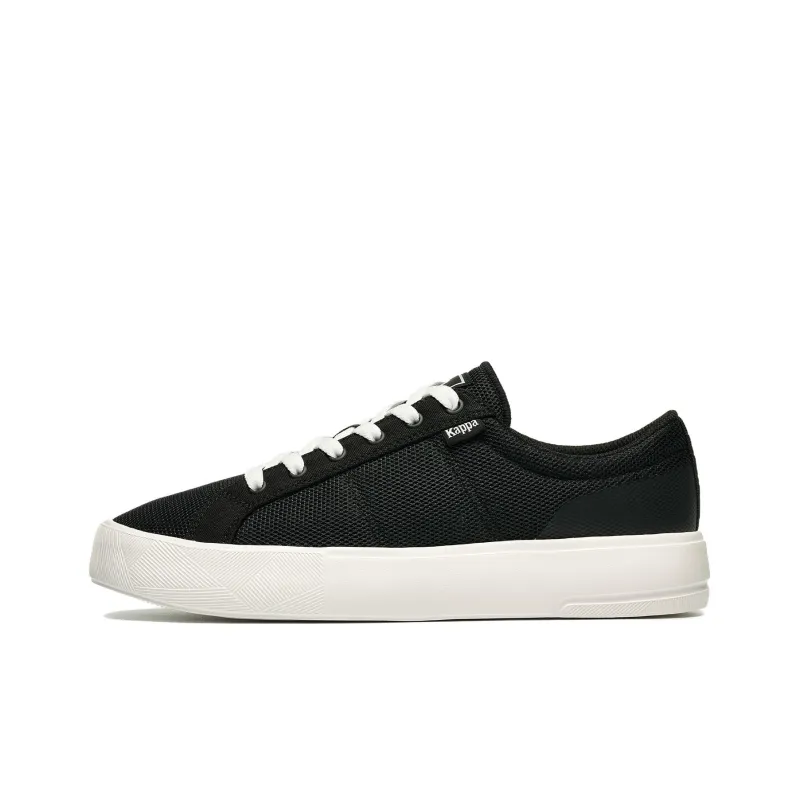Kappa Slip Resistant Breathable Low Top Skateboard Shoes Men's Black-0