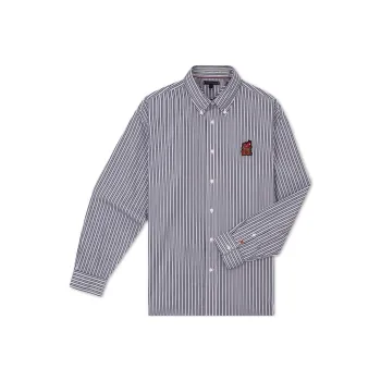 Tommy Hilfiger Shirt Men's Navy Blue White Stripes DW5