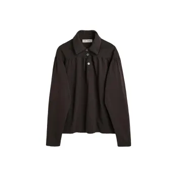 OUR LEGACY Granite Band Gathered Polo Shirt