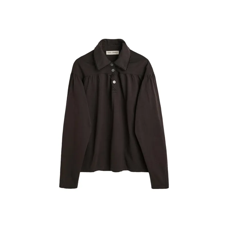 OUR LEGACY Granite Band Gathered Polo Shirt-0