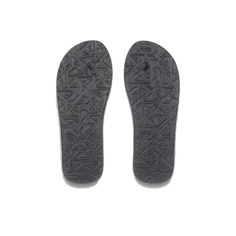 Quiksilver Rubber Sole Abrasion Resistant Flip Flops Men's Black-3