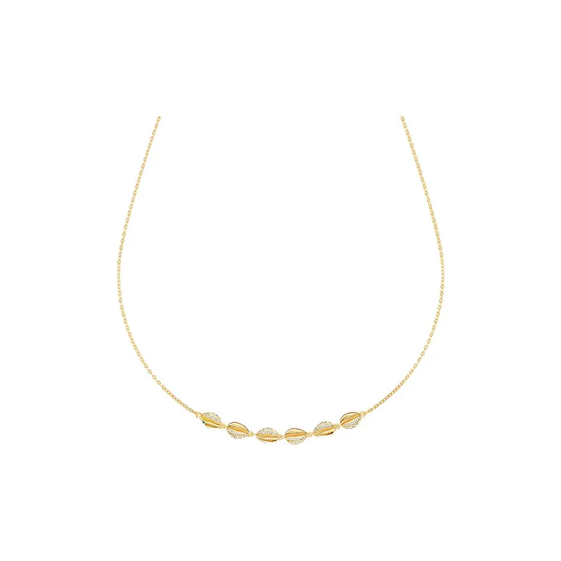 Swarovski Shell Necklaces Women's Gold-0