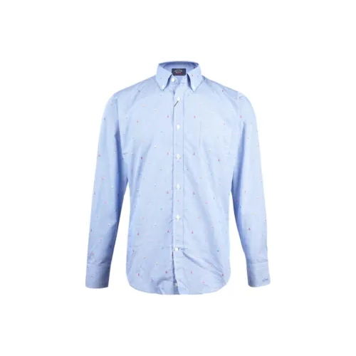 Paul & Shark Yachting Shirt Men's Blue Purple