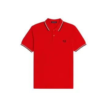 FRED PERRY Twin Tipped Short Sleeved Polo Shirt