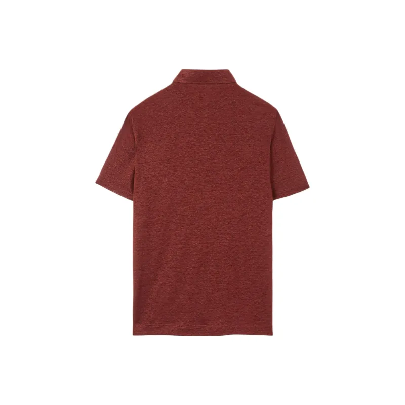 Loro Piana SS25 Polo Shirt Men's Dark Chestnut-1