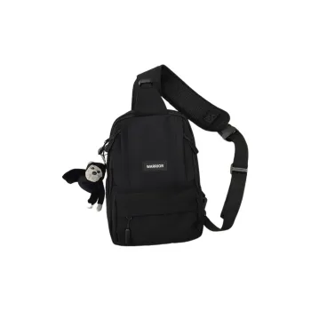 Warrior Nylon Sling Bag Men's Black