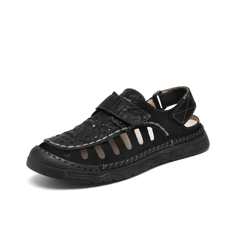 MUSHILANDI Beach Sandals Men Black/Red Brown/Khaki-1