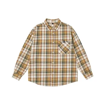 Être Par Lee Shirt Unisex Yellow And Green Plaid