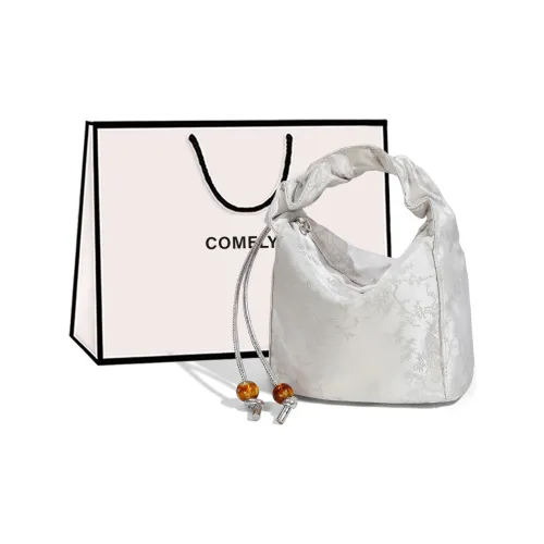 COMELY Synthetic Leather With Cow Leather Shoulder Bag, Crossbody Bag, Handbag Regular Women's Silver/Black