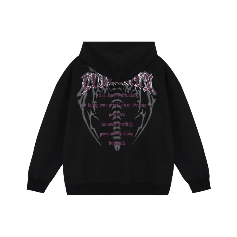 LUJIAMEN Sweatshirt Unisex Black-0
