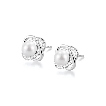 Central Fashion Pearl Stud Earrings Women's