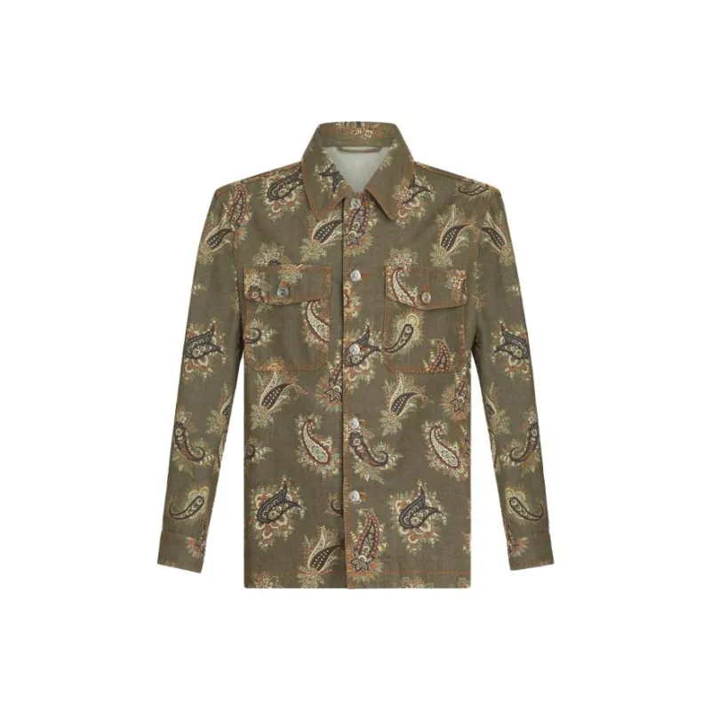 ETRO Paisley Jacquard Shirt Jacket-0
