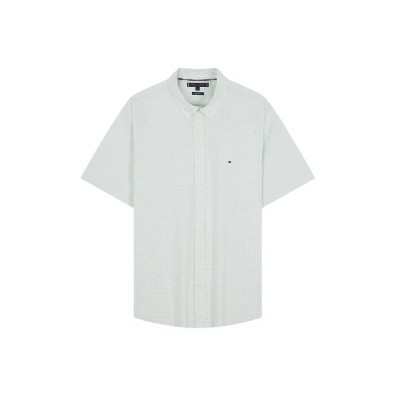 Tommy Hilfiger Shirt Men's Black White Plaid 0MS-6