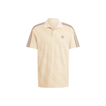 adidas originals Men's Classic Mono Polo Shirt Beige