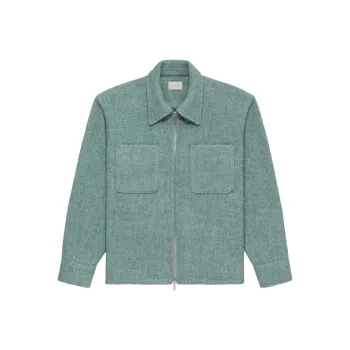 AIME LEON DORE Alpaca Blend Zip Shirt
