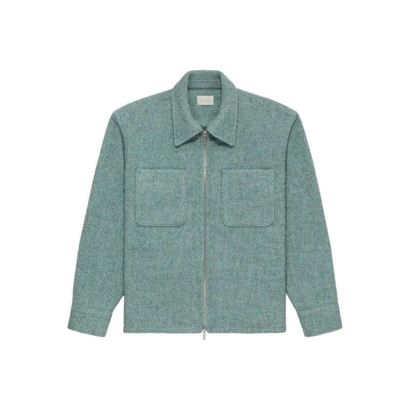 AIME LEON DORE Alpaca Blend Zip Shirt-0