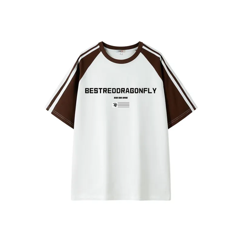 RED DRAGONFLY T Shirt Unisex Black & White-2