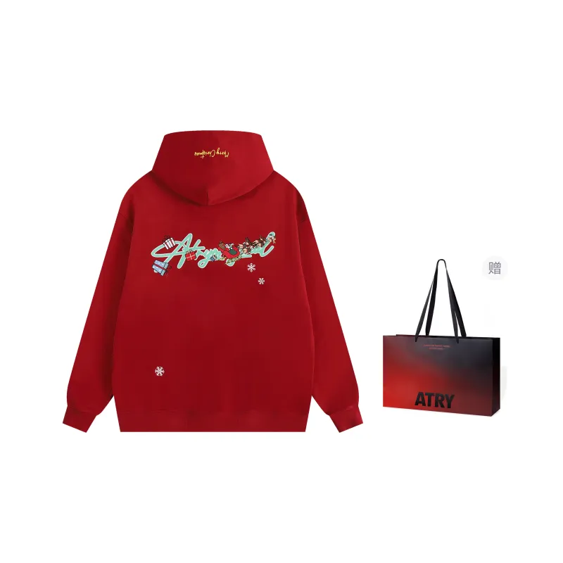 Atry Sweatshirts Unisex Red-0