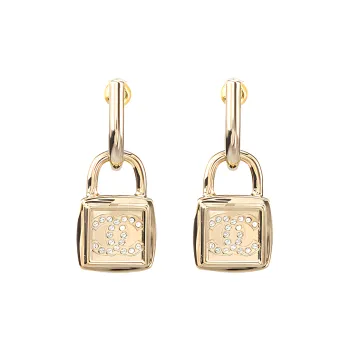 CHANEL Earrings Women's Gold