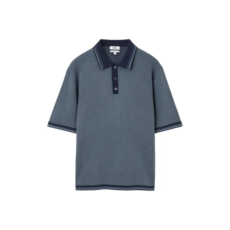 COS Polo Shirts Men Blue-0