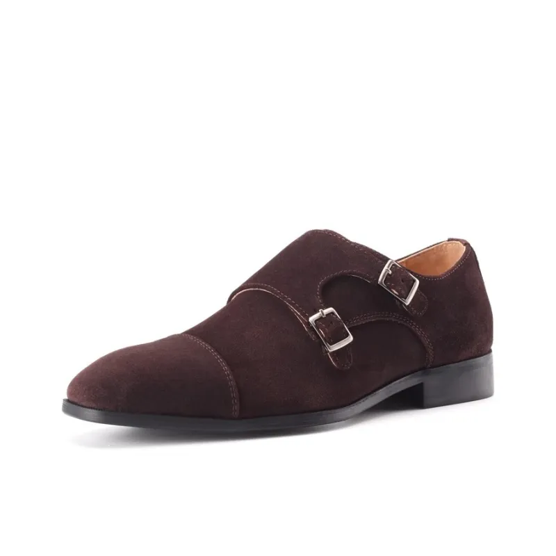 Bansley Dress Shoes Unisex Dark Brown-1