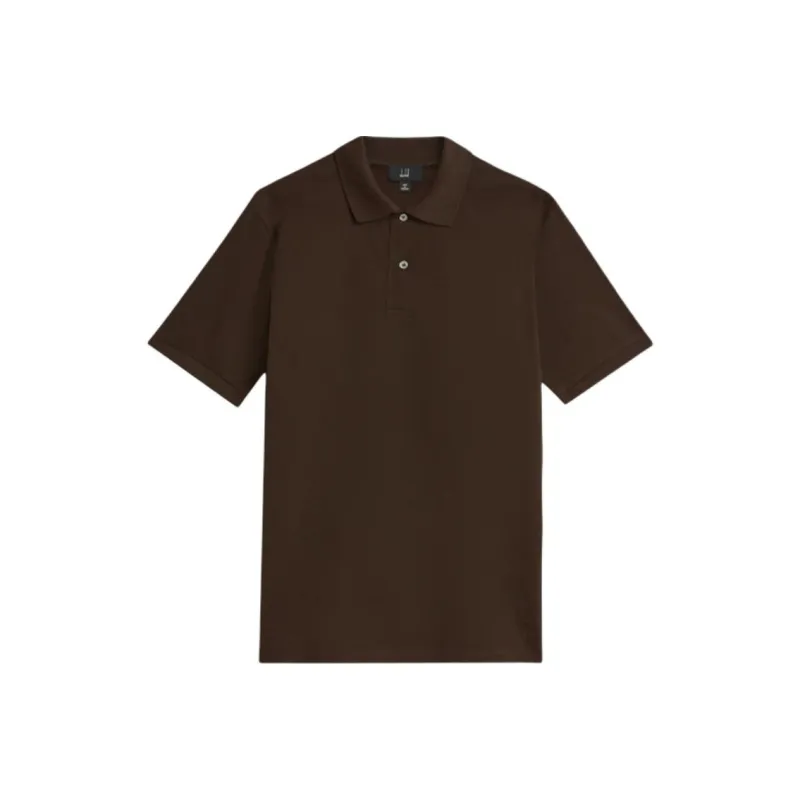 Dunhill SS24 Polo Shirt Men's Dark Brown-0