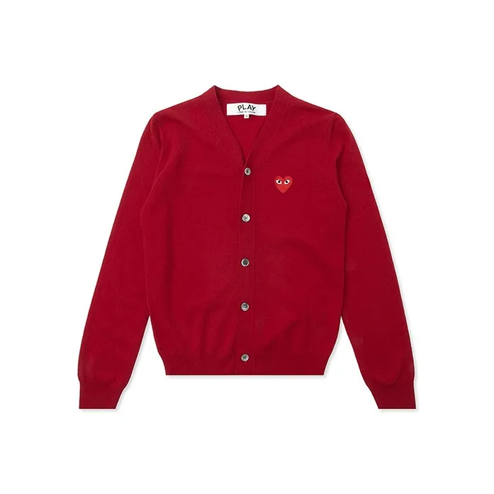 CDG Play Sweaters Men Red-0