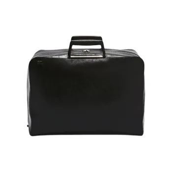 JIL SANDER Calfskin Briefcase Men's Black