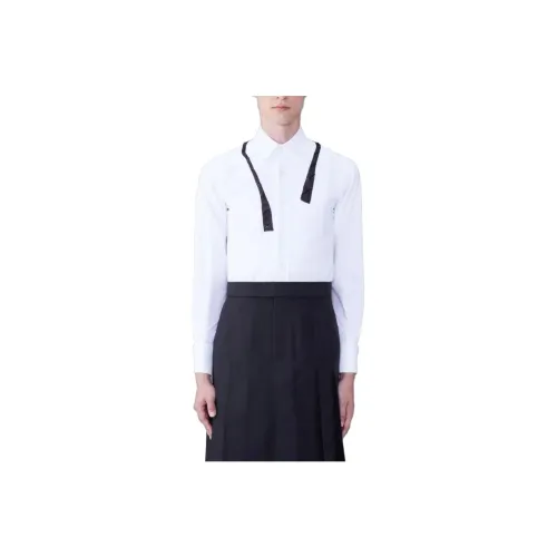 THOM BROWNE Sequin embellished Cotton Shirt