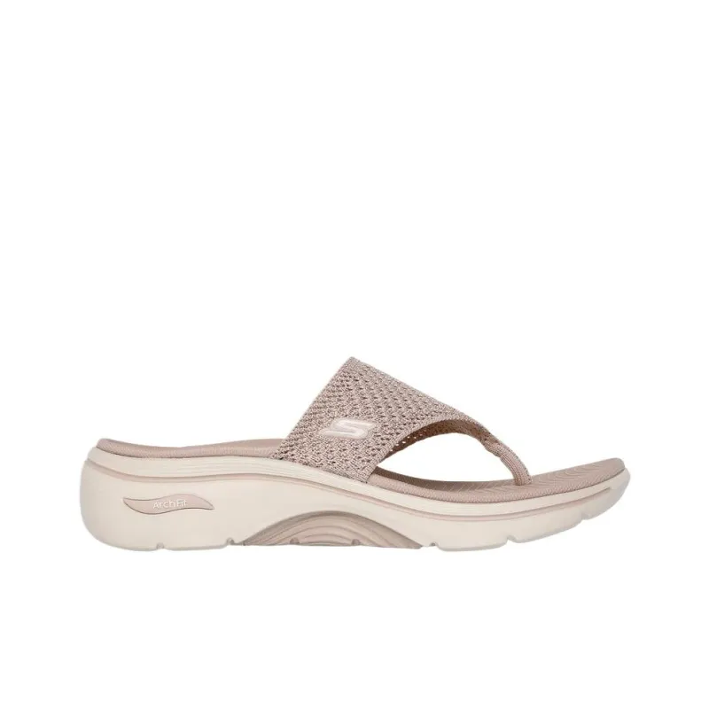 Skechers GO Walk Arch Fit 2.0 Flip Flops Women's Taupe-1
