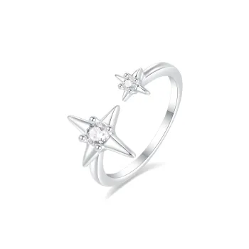 PRETTY DIARY 999 Fine Silver Rings Women's