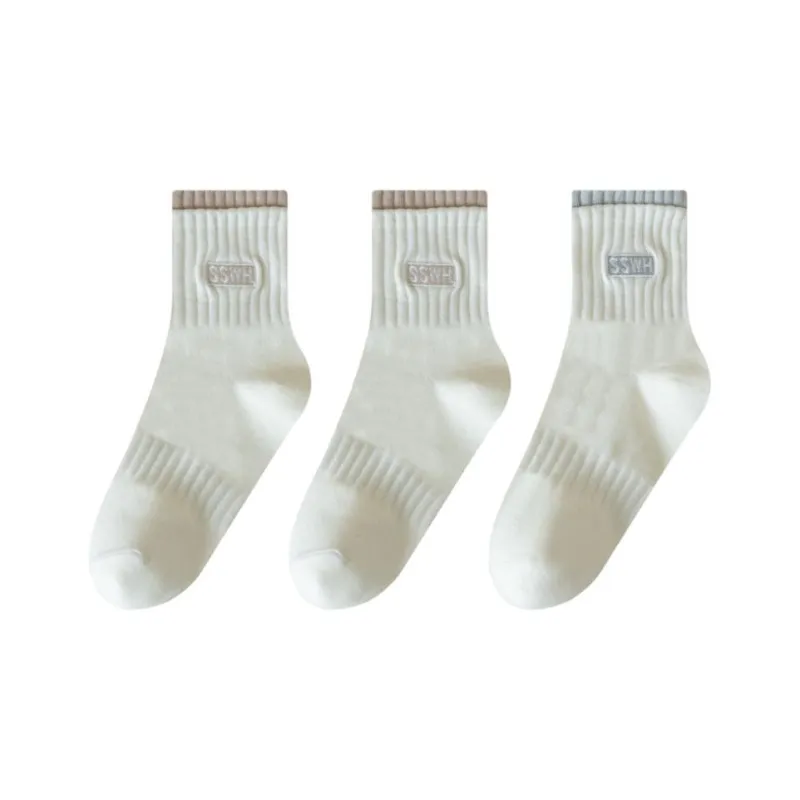 PLANDOO Mid Calf Socks Women's 3 Pack-16