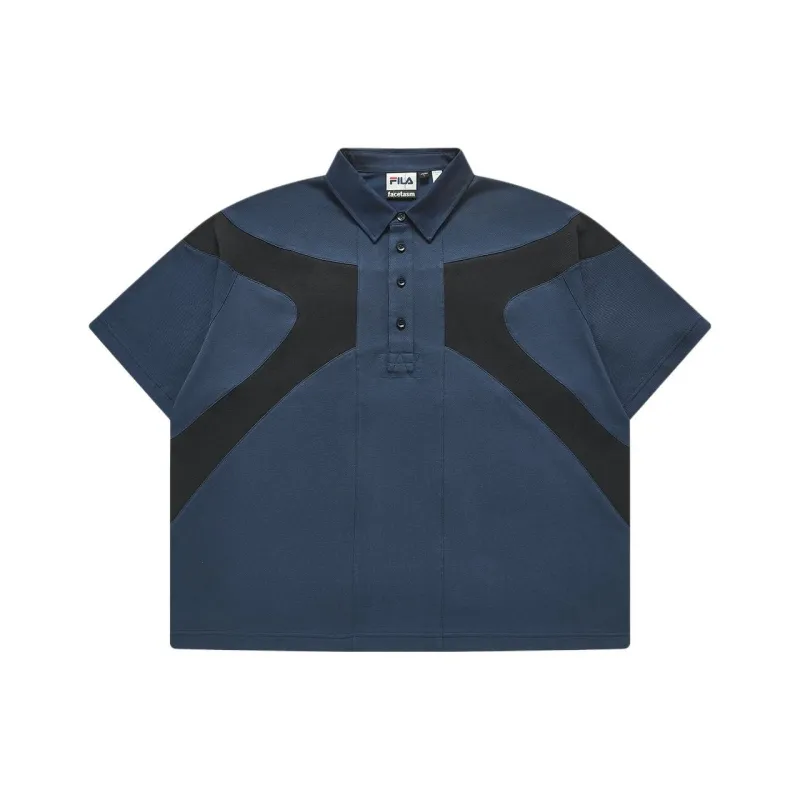 FILA FUSION x FACETASM Polo Shirt Men's Blue-0
