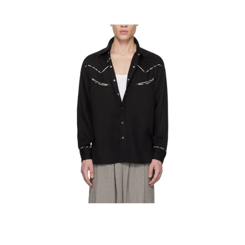 WACKO MARIA Shirts Men Black-0