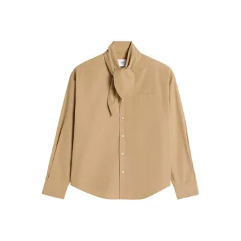 AMIPARIS Scarf collar Cotton Shirt