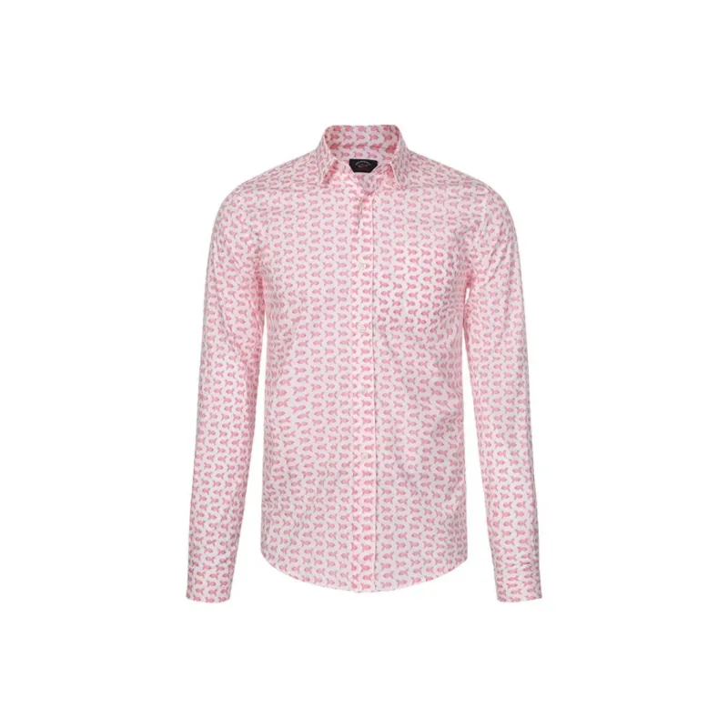 Paul & Shark Yachting Shirt Men's Pink-0